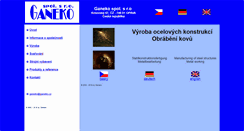 Desktop Screenshot of ganeko.cz